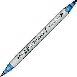 Zig Clean Color f Çift Uçlu Kalem 125 Metallic Blue