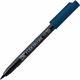 Zig Fudebiyori Brush Pen Fırça Uçlu Kalem 38 PEACOCK BLUE