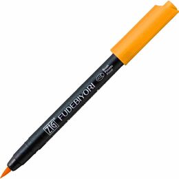 Zig Fudebiyori Brush Pen Fırça Uçlu Kalem 52 BRIGHT YELLOW