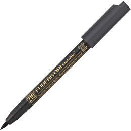 Zig Fudebiyori Metallic Brush Pen Yaldızlı Fırça Uçlu Marker Kalem BLACK