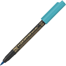 Zig Fudebiyori Metallic Brush Pen Yaldızlı Fırça Uçlu Marker Kalem BLUE