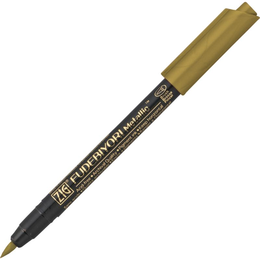 Zig Fudebiyori Metallic Brush Pen Yaldızlı Fırça Uçlu Marker Kalem GOLD