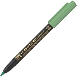 Zig Fudebiyori Metallic Brush Pen Yaldızlı Fırça Uçlu Marker Kalem GREEN