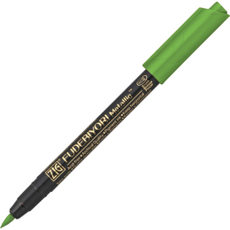 Zig Fudebiyori Metallic Brush Pen Yaldızlı Fırça Uçlu Marker Kalem LIGHT GREEN