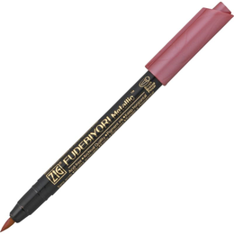 Zig Fudebiyori Metallic Brush Pen Yaldızlı Fırça Uçlu Marker Kalem RED