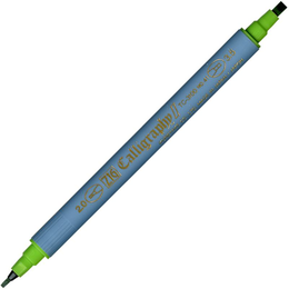 Zig Kaligrafi Kalemi Çift Uçlu 2 mm. + 3.5 mm. Açık Yeşil