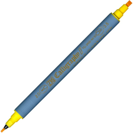 Zig Kaligrafi Kalemi Çift Uçlu 2 mm. + 3.5 mm. Sarı