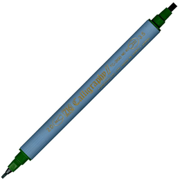 Zig Kaligrafi Kalemi Çift Uçlu 2 mm. + 3.5 mm. Yeşil