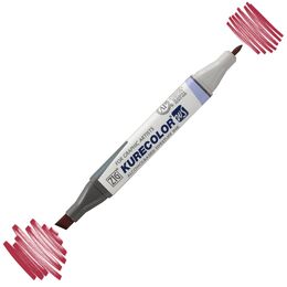 Zig Kurecolor Twin S Grafik Çizim Marker Kalemi 268 Deep Red - 1