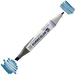 Zig Kurecolor Twin S Grafik Çizim Marker Kalemi 339 Peacock Blue