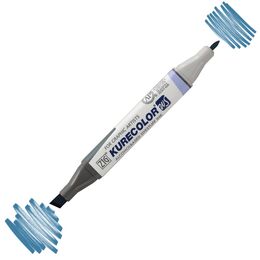 Zig Kurecolor Twin S Grafik Çizim Marker Kalemi 824 Blue Gray