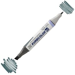 Zig Kurecolor Twin S Grafik Çizim Marker Kalemi 846 Green Gray 4 - 1