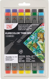 Zig Kurecolor Twin S Marker Kalem Seti 12 Renk BASIC COLORS - 1