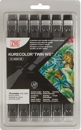 Zig Kurecolor Twin S Marker Kalem Seti 12 Renk COOL GRAY COLORS - Thumbnail
