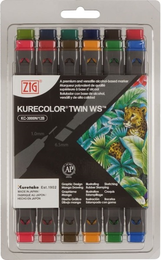 Zig Kurecolor Twin S Marker Kalem Seti 12 Renk DEEP COLORS - 1