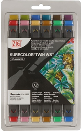 Zig Kurecolor Twin S Marker Kalem Seti 12 Renk DULL COLORS - 1