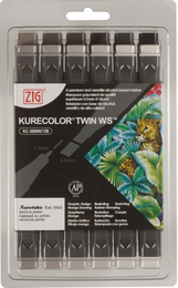 Zig Kurecolor Twin S Marker Kalem Seti 12 Renk WARM GRAY COLORS