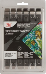 Zig Kurecolor Twin S Marker Kalem Seti 12 Renk WARM GRAY COLORS - 1