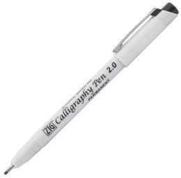 Zig Permanent Mürekkepli Kaligrafi Kalemi 2.0 mm. Siyah - Zig