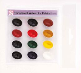 Zig Transparent Watercolor Palette 12 Renk Tablet Sulu Boya Seti