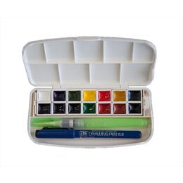 Zig Transparent Watercolor Set 14 Renk Taş Tablet Sulu Boya Seti